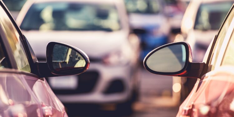 cars side by side parking