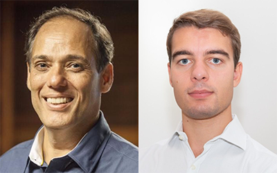 Pedro Figueiredo, Diretor Técnico da NetZero no Brasil, e Olivier Reinaud, Co-fundador da NetZero