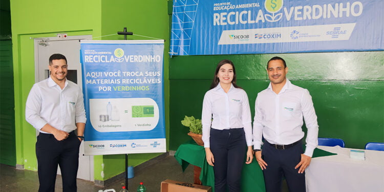 Cooperaitva é parceira do Projeto Recicla Verdinho que promove educação financeira, agricultura familiar e meio ambiente