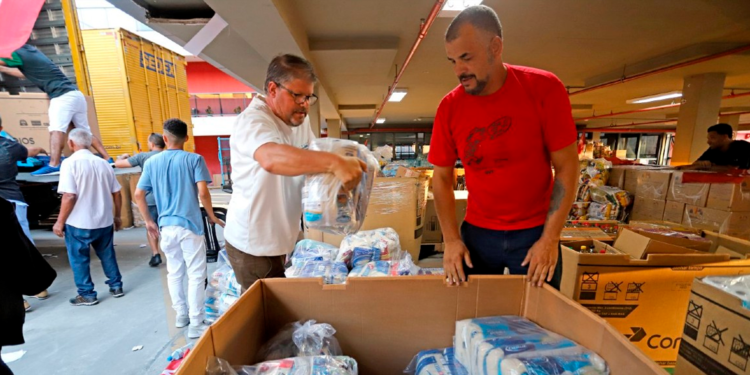 Ação arrecada mais 5 toneladas de donativos para o Rio Grande do Sul