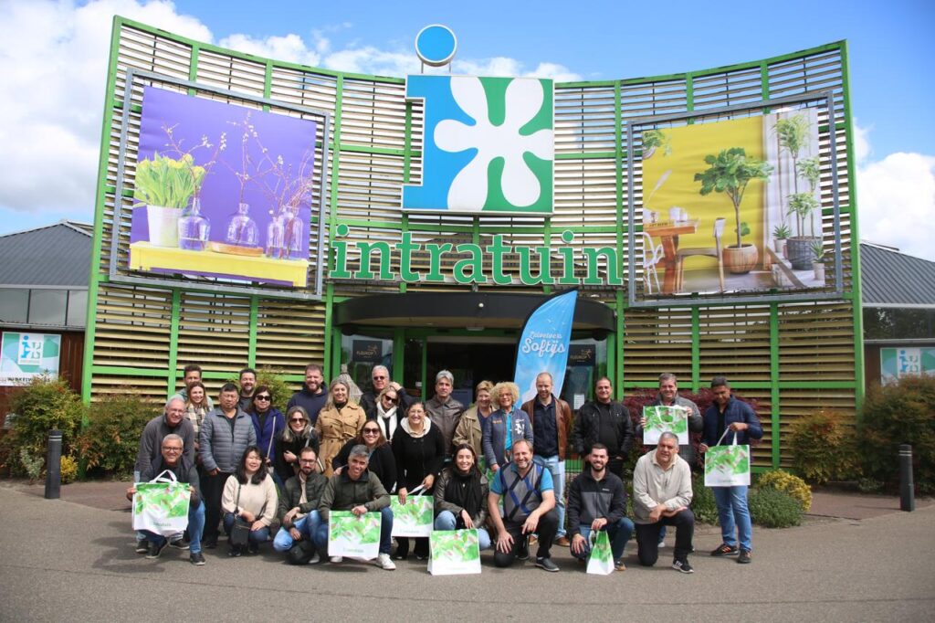 Cooperação sem fronteiras 4 Grupo no Intratuin Enschede na Holanda