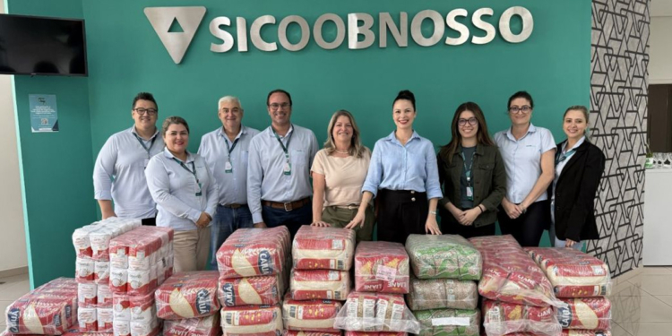 Cooperativa Sicoob Nosso integra ação de doação de 8 ton de alimentos em Araçatuba